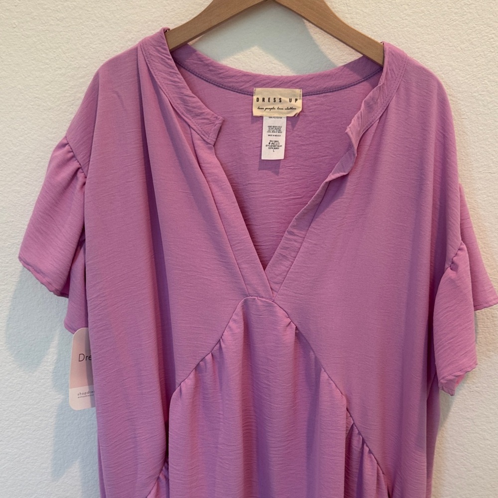 NWT Purple Ruffled Dress - Picture 3 of 5